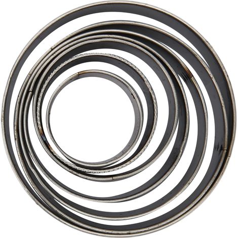 Ensemble de 7 emporte-pièces ronds en cuir, emporte-pièces creux en acier à haute teneur en carbone de 0,79 à 1,97 pouce, adaptés aux portefeuilles, ceintures, bricolage en carton.