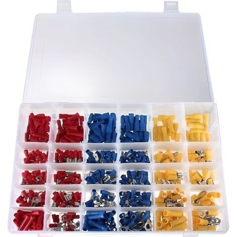 Marchelec 480PCS Insulated Crimp Terminals Electrical Flat Connector Assortment (1/3)
