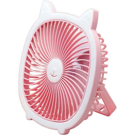 Ventilateur pratique rechargeable par USB avec batterie Li intégrée, flux d'air puissant, silencieux (1/4)