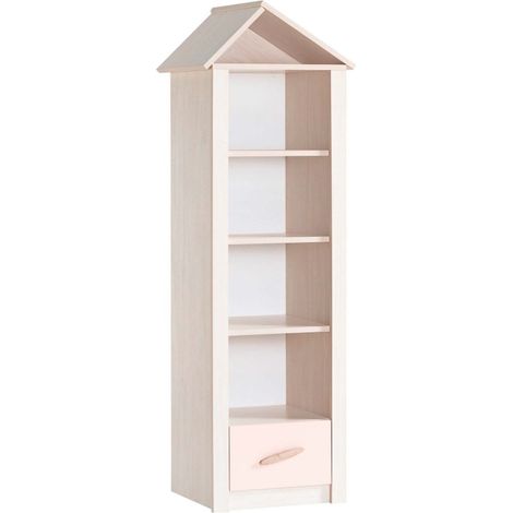 Scaffale con cassetti rosa 164,4x47,4x41,3 cm