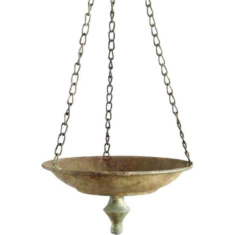 Suspension plantes fer patiné 21x21x10cm
