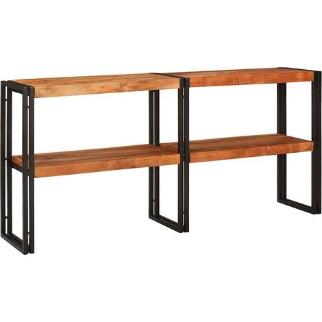 Konsolentisch Braun 160 x 33 x 75 cm Massivholz Akazie