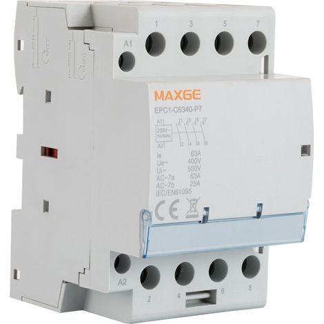 Contactor Maxge 4 polos 63A 230V AC-4NO