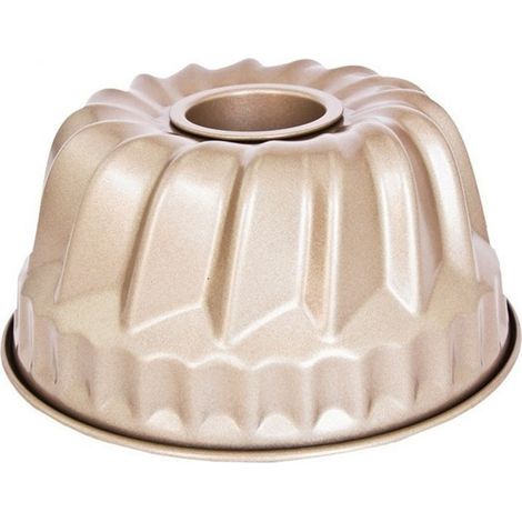 Moule À Kugelhopf - Moule À Tube Antiadhésif 10 cm - Pour Four Et Cuiseur Instantané - Doré Champagne - 1 Pièce (1/5)