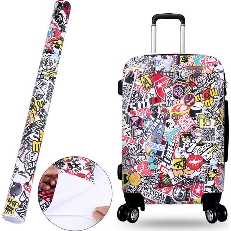 Autocollant Voiture 50x75cm Film Décoratif Panda Rock Graffiti Bomb Style, Décalque Auto Mural Adhésif Rouleau, Personnalisation Véhicule (1/5)