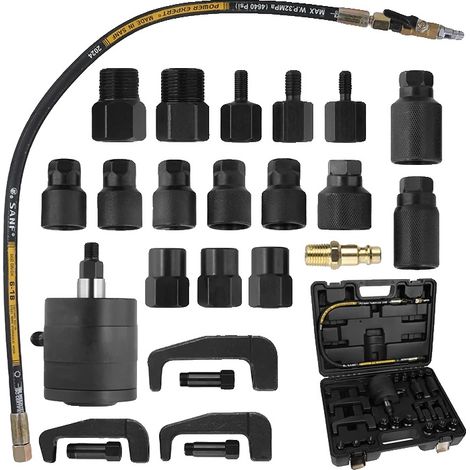 Kit d'extraction d'injecteurs diesel, 24 pièces, fonctionnement pneumatique, 24pcs (1/2)