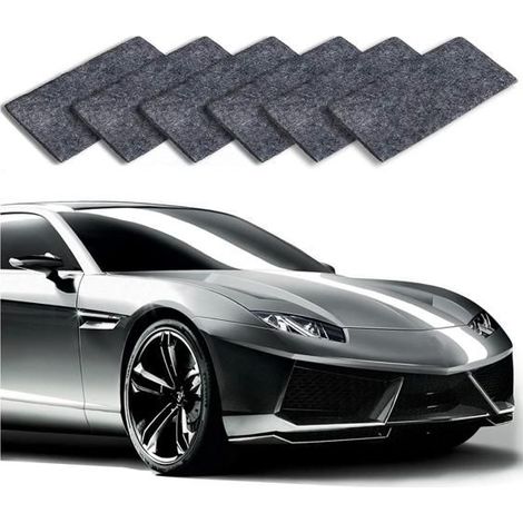 Nano Sparkle Cloth, 6PCS Efface Rayures Chiffon Voiture,Chiffon Anti Rayures Voiture,Rayure Voiture Réparer Tissu,Réparation (1/5)