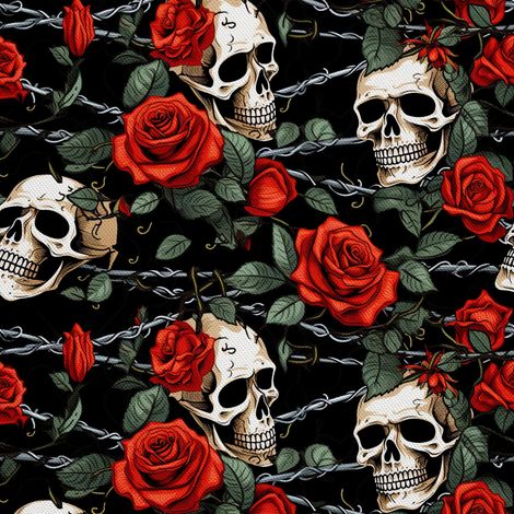 Tela decorativa para exteriores Oxford - Motivo de calavera I DX4781 (1/5)