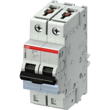 Disjoncteur ABB S402M 2P, 16A, pouvoir de coupure 10 kA ( Prix pour 1 )