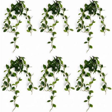 Pack of 6 x 55cm Artificial Trailing Ficus Vine Stem (1/5)