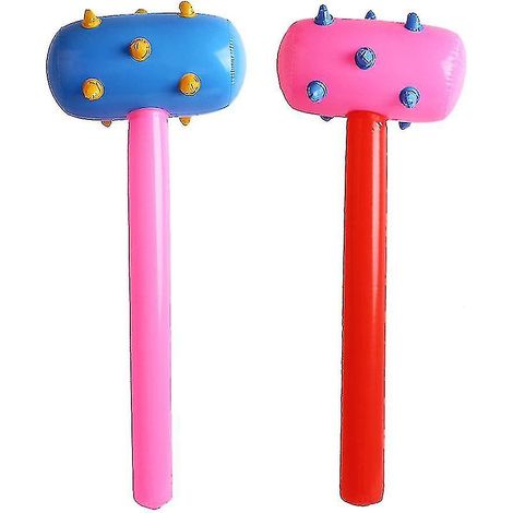 Lot de 2 marteaux gonflables colorés en PVC, marteau météore, jouet amusant pour enfants (couleur aléatoire), haute qualité (1/3)