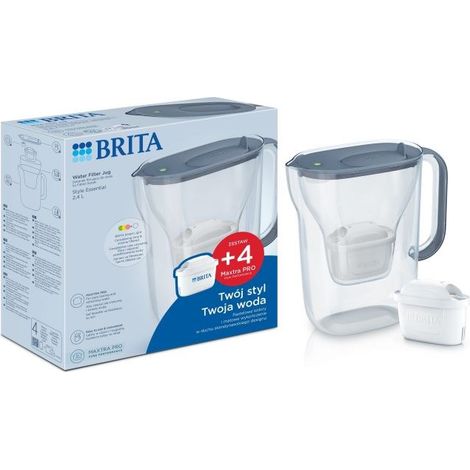 Jarra filtrante Brita Style Essential grafito 2 4 litros (1/5)