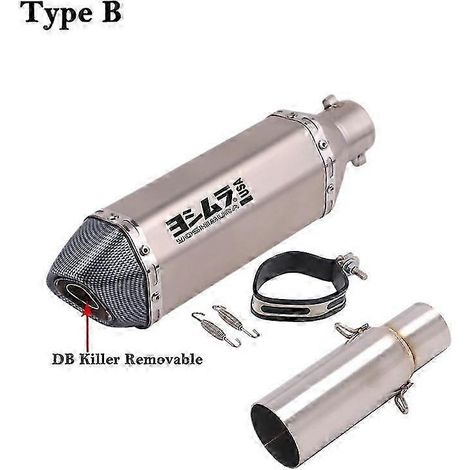 Silencieux d'échappement pour moto, tube intermédiaire, DB Killer, pour Piaggio Beverly 125, 300, MP3, 125, 250, 300, LT, X10, 2008-2016 (B) (1/5)