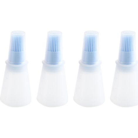 Brosse À Huile En Silicone - Bouteille Dosée Pour Barbecue Pâtisserie Cuisson - Résistante À La Chaleur - 4 Pièces (1/5)