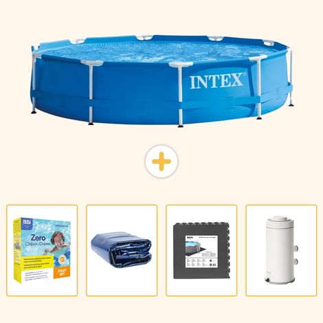 Intex Piscine Tubulaire Ronde - 366x76 cm - 5-pièces S111 (1/5)