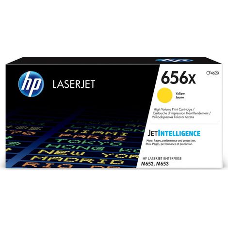 Cartuccia Toner Originale HP 656X Giallo (CF462X) ad Alta Capacit� per Stampanti LaserJet Hewlett Packard (1/4)
