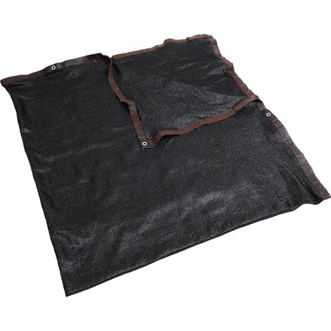 Toile D'ombrage Noire en Tissu, Protection UV, Réduit la Pluie Légère, pour Balcon et Extérieur (1/5)