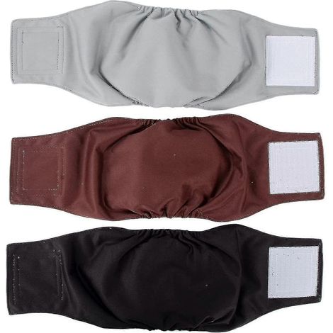 Waschbare Windeln für Rüden (3er-Pack) wiederverwendbares Bauchband für Rüden-fg (1/5)