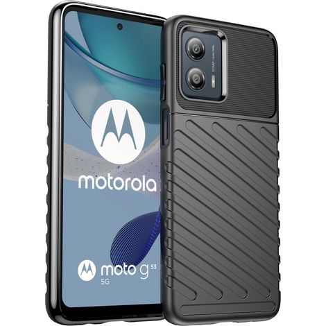 Funda para Motorola Moto G53 5G, Thunder, negra (1/5)