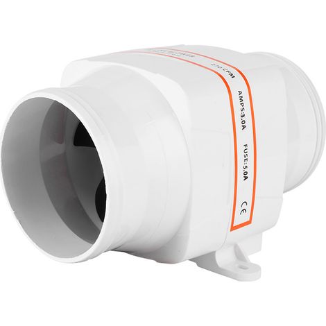 4-Zoll-Inline-Bilgenlüfter, Gleichstrom-Luftgebläse, leise, leistungsstark, Motorlüftungslüfter für Yachten und Wohnmobile (24 V) (1/5)