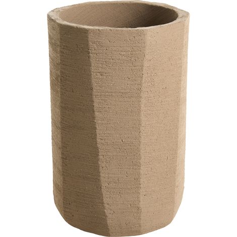 Maceta alta de cemento de jardín interior exterior 33 x 50 cm gris pardo Lavanttal (1/5)