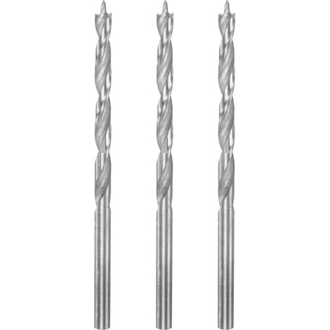 3Pcs Foret de Centrage Brad Point 3mm(1/8") Dia Tige Droite (1/5)