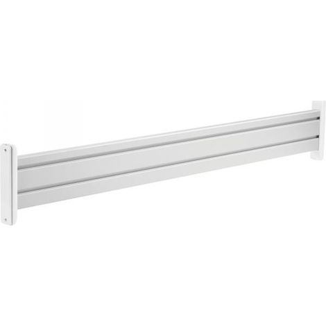 InLine pannello Slatwall in alluminio bianco 100 cm ufficio (1/4)