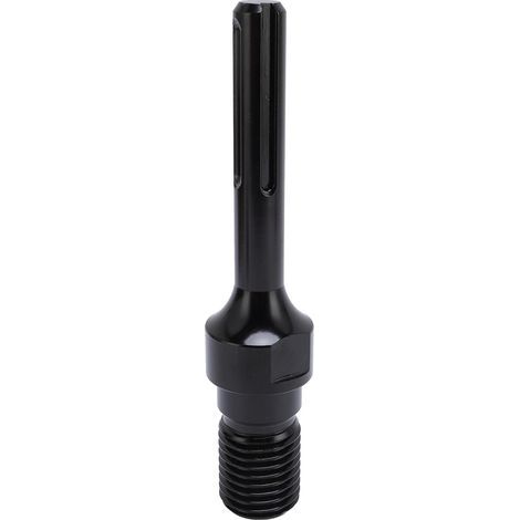 Adapter for concrete drill bit, carbon steel, 1 1/4" UNC male thread to 5-slot core drill arbor (1/5)