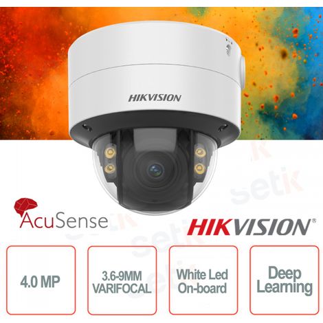 Hikvision ColorVu 4MP obbiettivo variabile 3.6-9mm - DS-2CD2747G2-LZS F