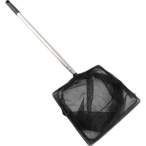 Filet de Pêche pour Aquarium Poissons Ornementaux et Carpes Koï - Réglable en Longueur - Idéal pour les Aqueriums Domestiques - Moyen (1/4)