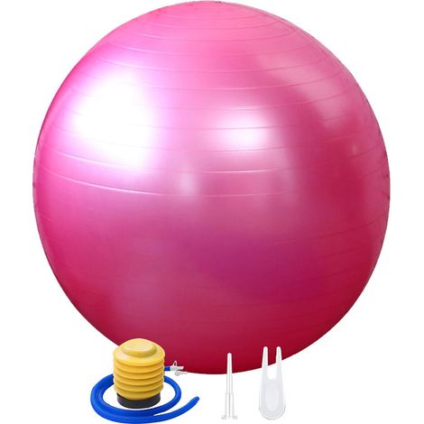 Ballon D Exercice - 45 cm 55 cm 65 cm 75 cm - Pour Yoga Pilates Equilibre Stabilite Grossesse Siege Ergonomique - 1 Unite