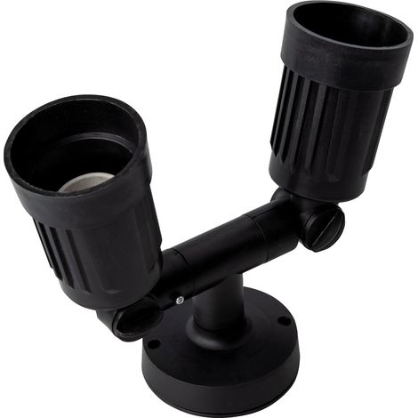 Proiettore da giardino IP44 matel doppio 2xe27