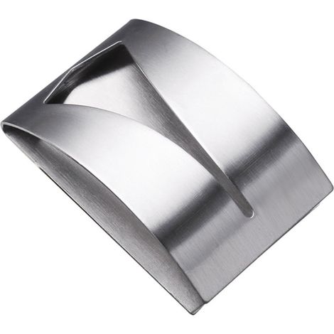 Support Accroche Serviette - Acier Inoxydable - Sans Perçage - Pour Cuisine Salle De Bain - Lot De 4 (1/5)