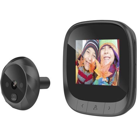 Smart Video Doorbell, 2.4" TFT Digital Monitor, 90° Wide Angle View, Peephole Surveillance Camera for Home (1/4)