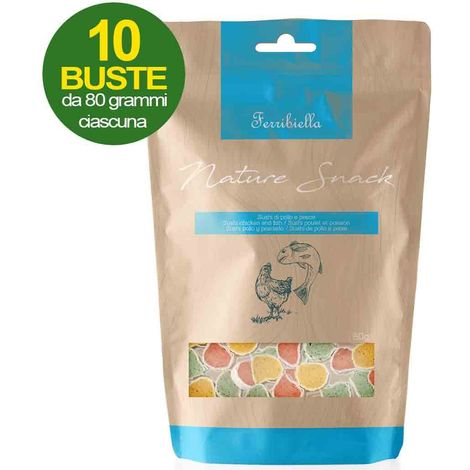 Snacks sushi au poulet et au poisson pour chiens 10 sachets