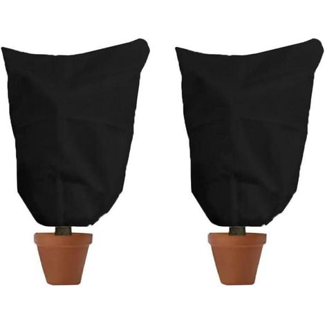 Pflanzenschutzhaube 80x100cm Schwarz 2 Stück atmungsaktiv reißfest (1/5)