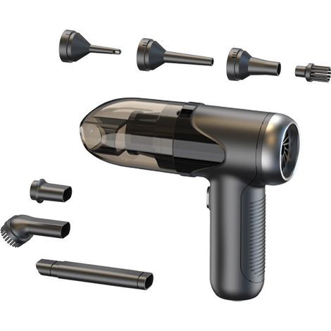 Akku-Autostaubsauger, Schwarz, 2000 mAh, Handgerät, 2-in-1-Gebläse, Hohe Saugkraft (1/5)