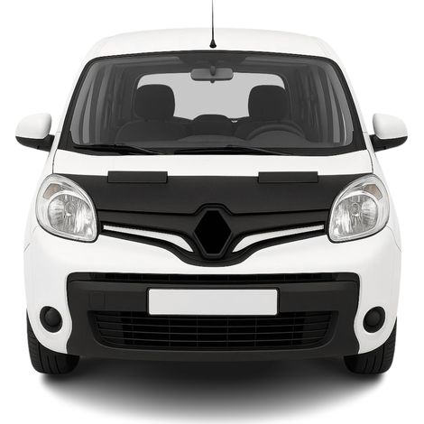 Protège Capot compatible avec Renault Kangoo 2013 à 2018, Bra de Capot Protection, Noir