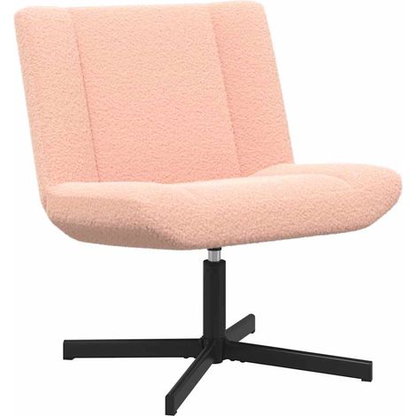 Chaise pivotante Rose 63 x 75 x 76 cm Peau de mouton CFW181762 (1/5)