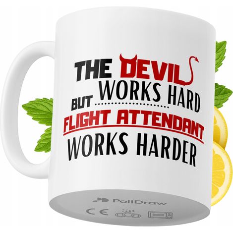 Lustiger Kaffee- oder Teebecher mit witzigem Textdesign für Flugbegleiterinnen und Flugbegleiter. Ideal für Geburtstage, Namenstage, Feiertage und besondere Anlässe. Hochwertiger Becher für Zuhause, B