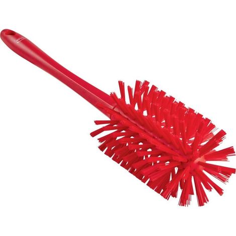 Brosse à Pipe Monobloc Ø 8 cm - Moyen/Rigide - Rouge (1/5)