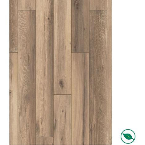 Sol stratifié effet parquet – 8 mm – boîte de 9 lames - 2,22 m2 – EH AQUAFIT8 K224 PURE+ Wild West Oak (1/3)