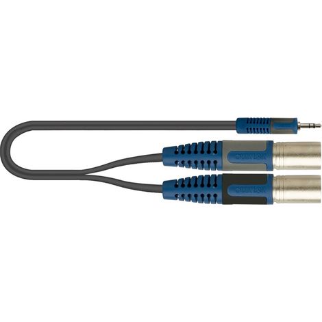 QUIK-LOK RKSA/192-5 câble audio 5 m 3,5mm 2 x XLR (3-pin) Noir, Bleu, Gris (1/2)