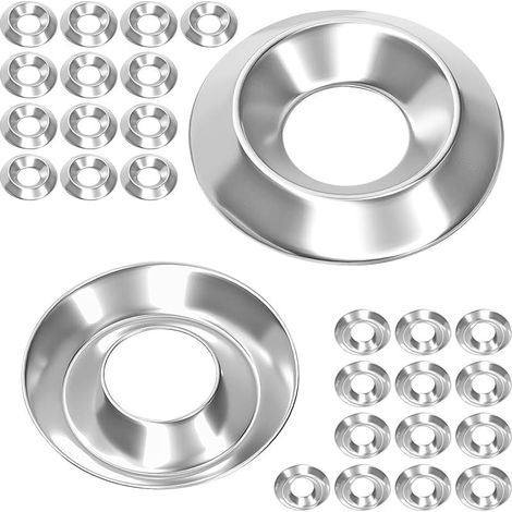 40 Pièces Rondelles à Tête Fraisée, Rondelle Décoratives en Acier Inoxydable pour Vis à Tête Fraisée, M6x17mmx3,5mm (1/5)