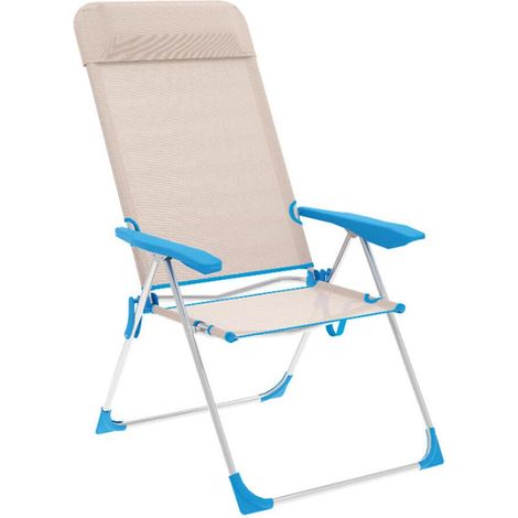 Marbueno Summer 10175 Faltstuhl Beige Blau Komfort