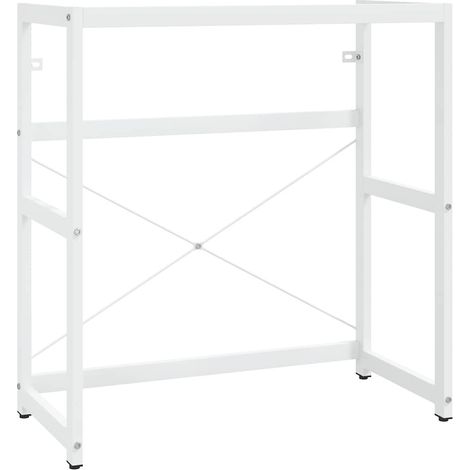 Maison Exclusive - Cadre de lavabo de salle de bain Blanc 79x38x83 cm Fer (1/5)