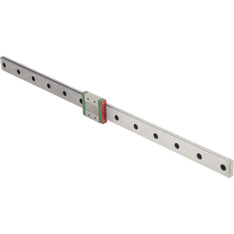 Rail de guidage linéaire miniature en acier inoxydable avec curseur élargisseur pour le transport MGW12C‑500‑1R