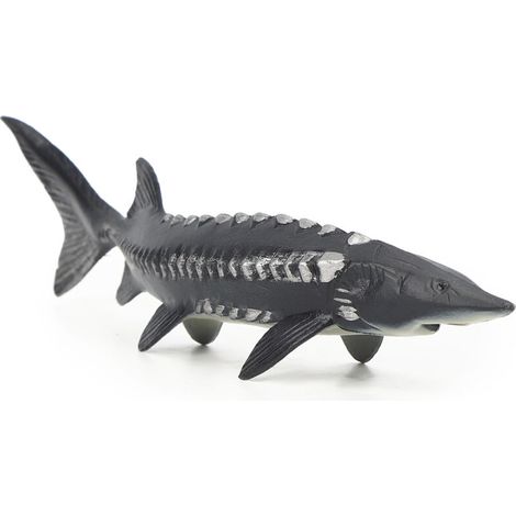 Modèle de poisson artificiel réaliste, imitation d'esturgeon, jouet artificiel pour la décoration intérieure (M&82091528 ) (1/5)