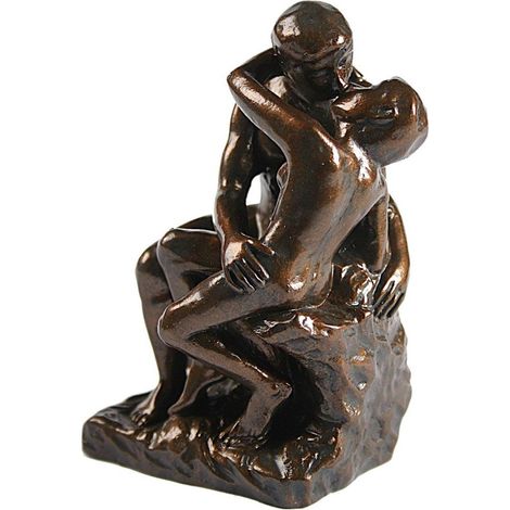 Figurine miniature reproduction Le Baiser de Rodin (1/2)