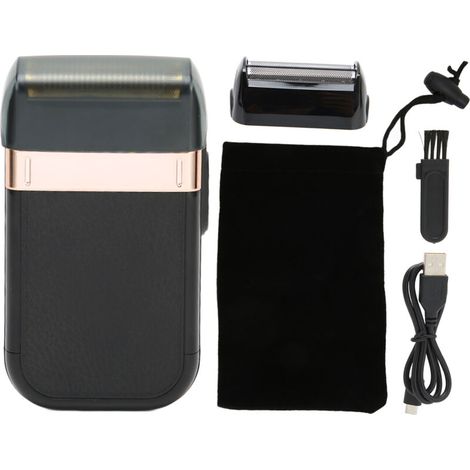 Rasoir Électrique - Tête Flottante - Double Grille - Rechargeable USB - Pour Barbe Cheveux Crâne - 1 Pièce (1/5)